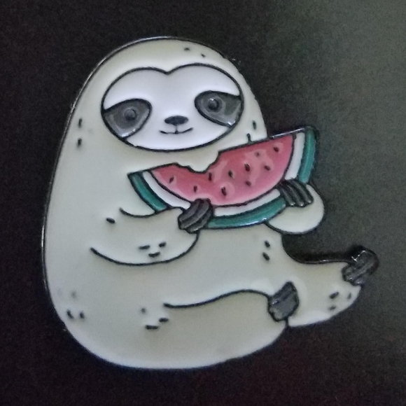 Lot of 3 Sloth Enamel Pin Brooch - Picture 2 of 6